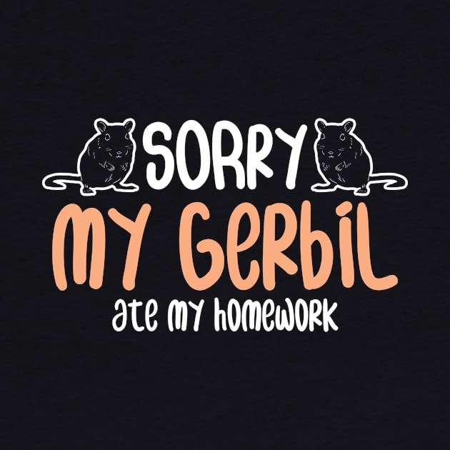 Sorry My Gerbil Eat My Homework Gerbil by Trash Panda Internet Store